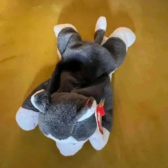 Ty Beanie Baby Plush Husky Dog "Nanook" W/ Tags 8"  Long 1996 - Picture 2 of 3